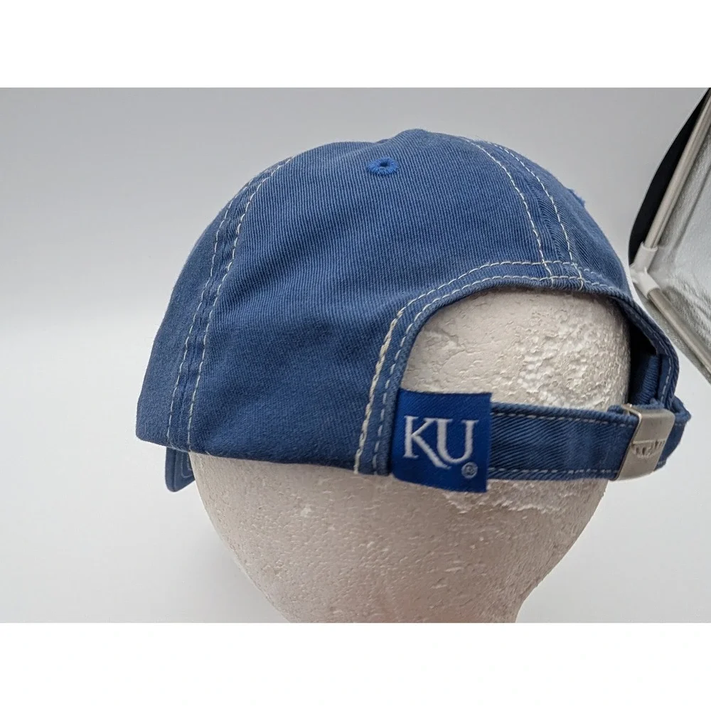 Top of the World Kansas Jayhawks 1865 Blue Adjustable Baseball Hat Cap Mens